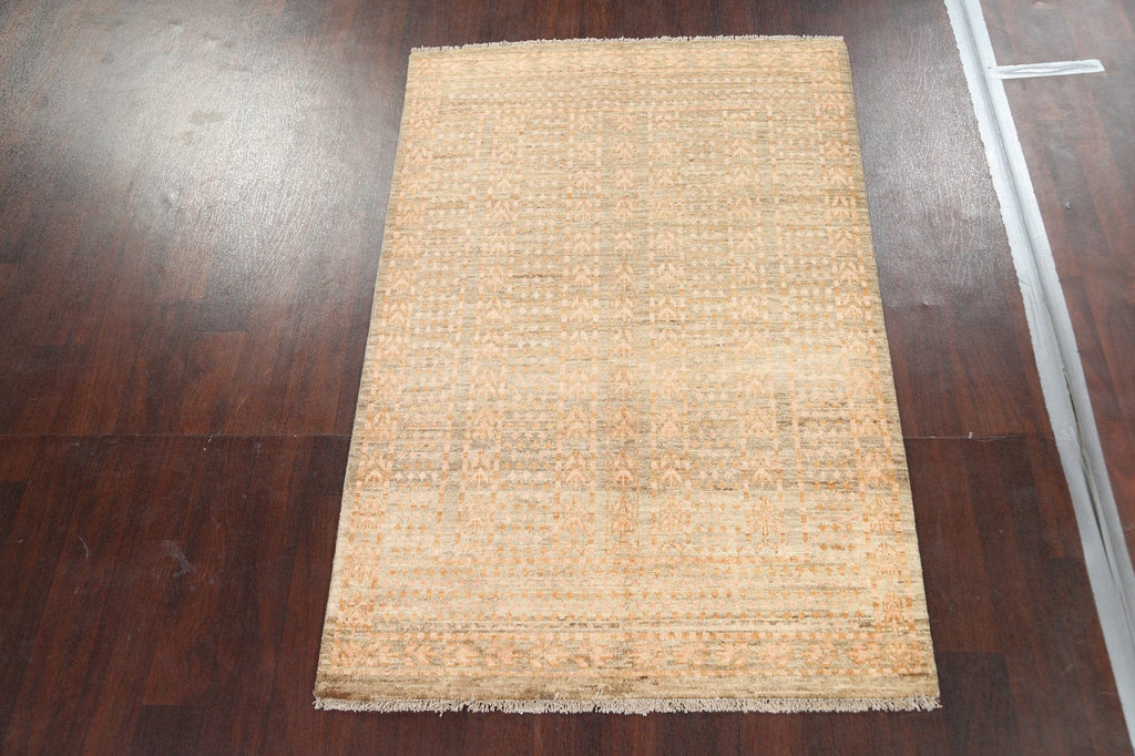 Vegetable Dye Gabbeh Kashkoli Handmade Area Rug 4x6