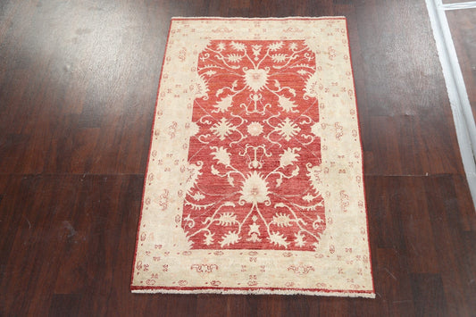 Vegetable Dye Chobi Peshawar Handmade Wool Rug 3x5