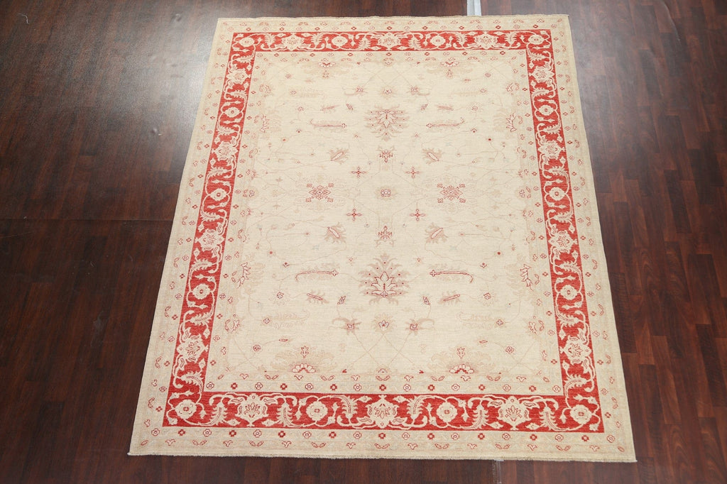 Vegetable Dye Chobi Peshawar Wool Area Rug 8x10