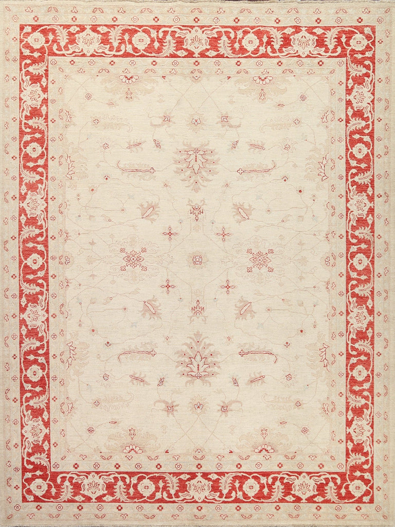 Vegetable Dye Chobi Peshawar Wool Area Rug 8x10