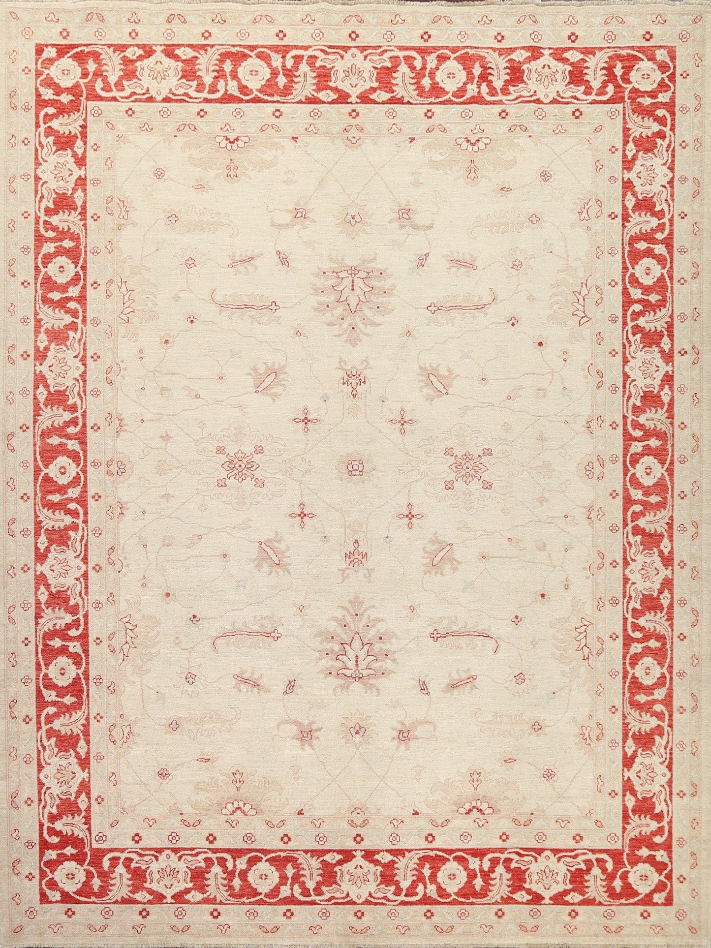 Vegetable Dye Chobi Peshawar Wool Area Rug 8x10