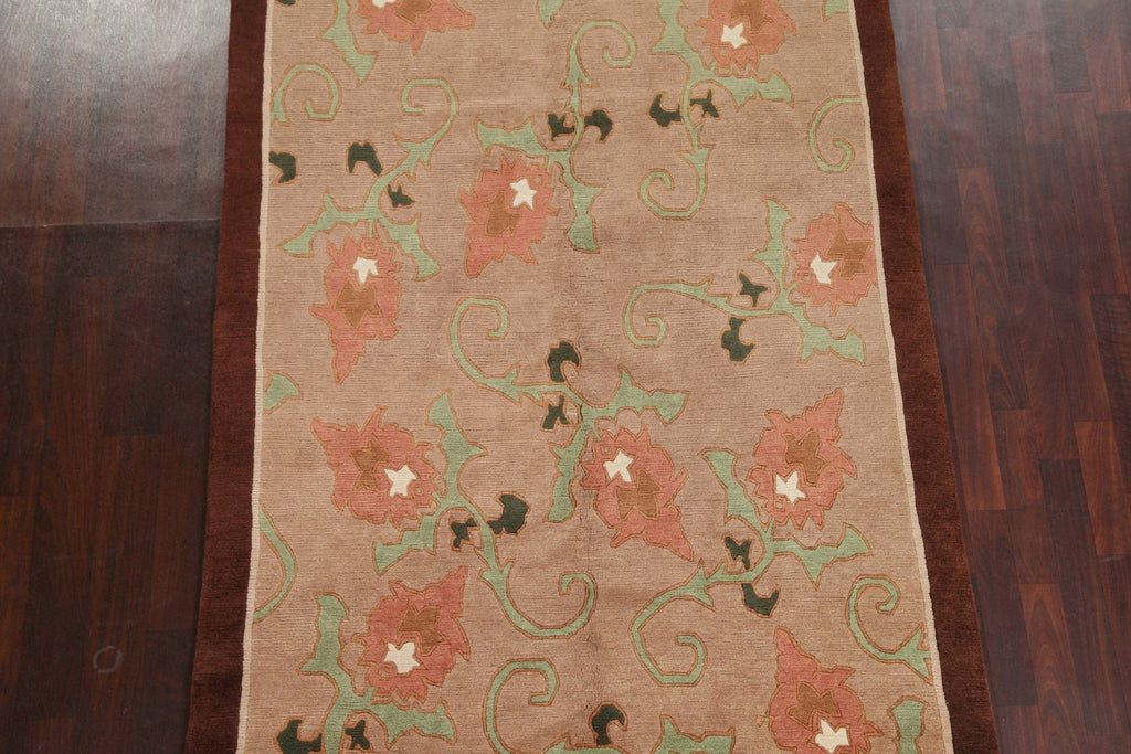 Vegetable Dye Nepalese Handmade Area Rug 5x8