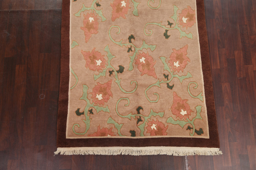 Vegetable Dye Nepalese Handmade Area Rug 5x8