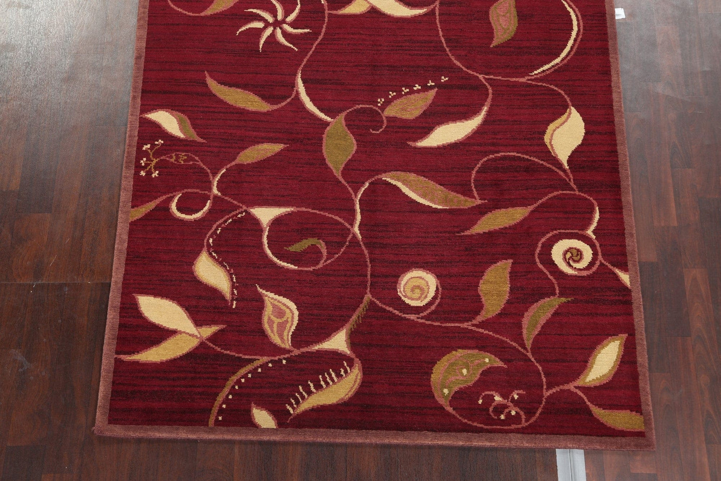 Vegetable Dye Nepalese Red Area Rug 6x9