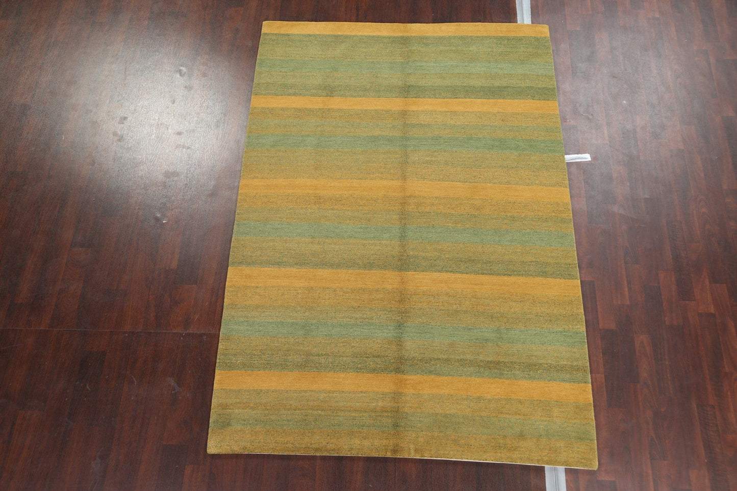 Vegetable Dye Nepalese Striped Area Rug 6x9