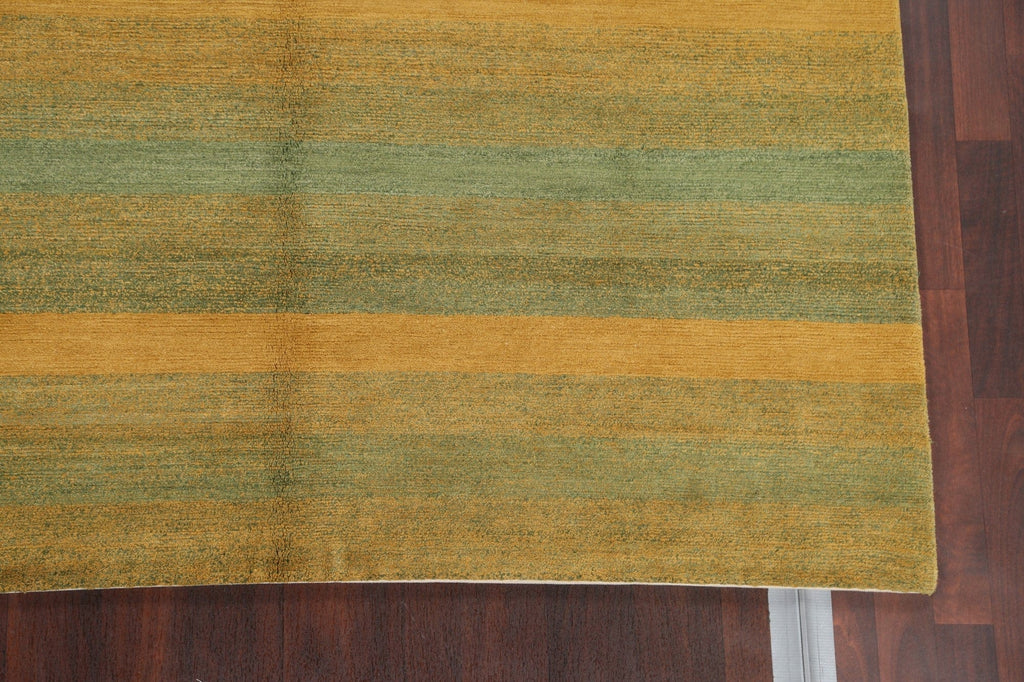 Vegetable Dye Nepalese Striped Area Rug 6x9