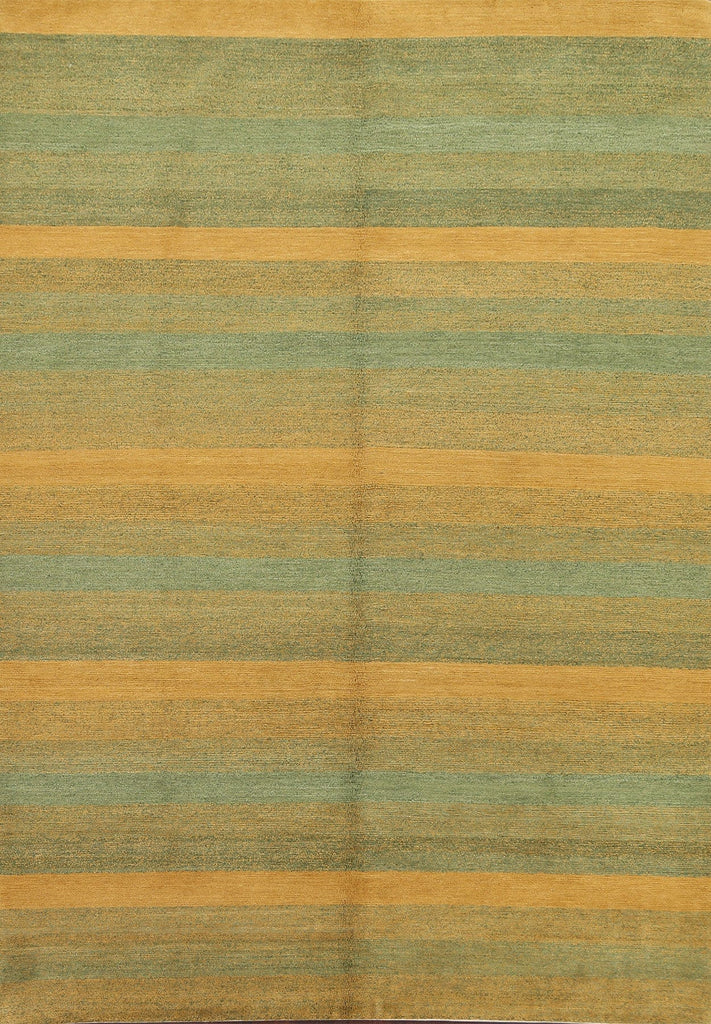 Vegetable Dye Nepalese Striped Area Rug 6x9