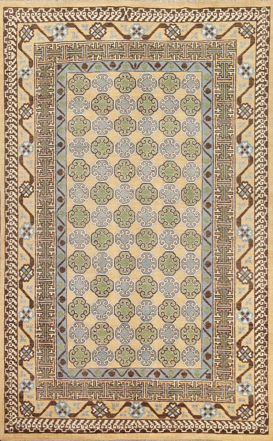 Vegetable Dye Khotan Handmade Area Rug 6x9