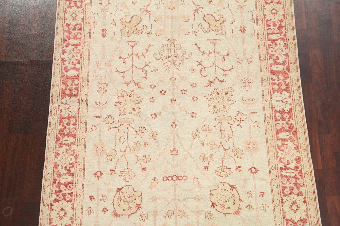 Wool Chobi Peshawar Vegetable Dye Area Rug 5x7