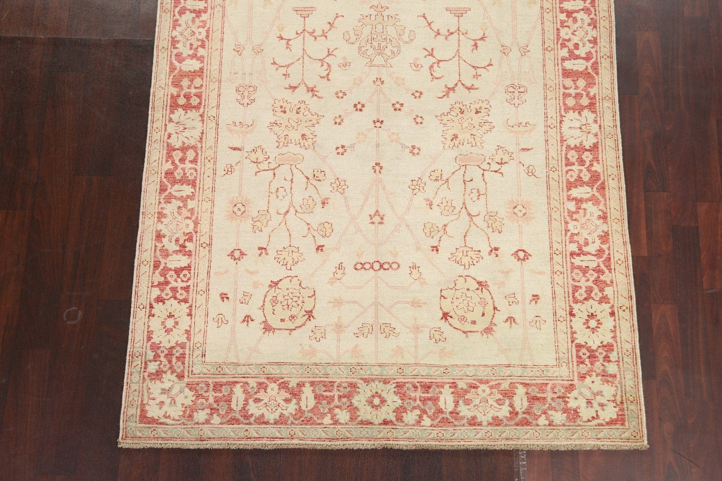 Wool Chobi Peshawar Vegetable Dye Area Rug 5x7