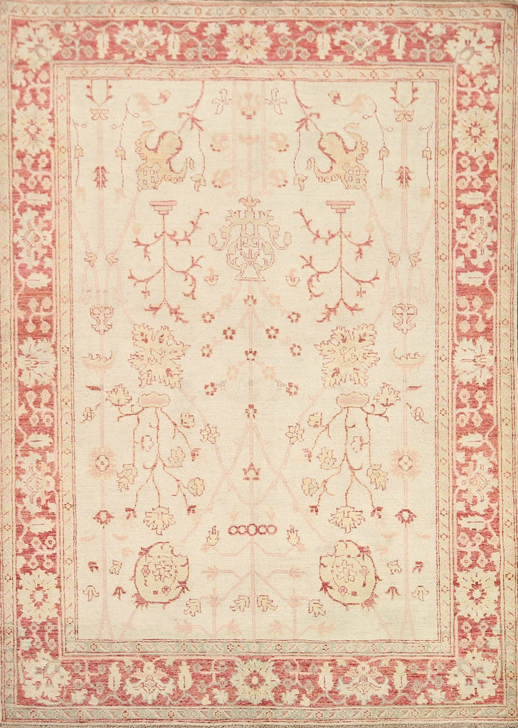 Wool Chobi Peshawar Vegetable Dye Area Rug 5x7