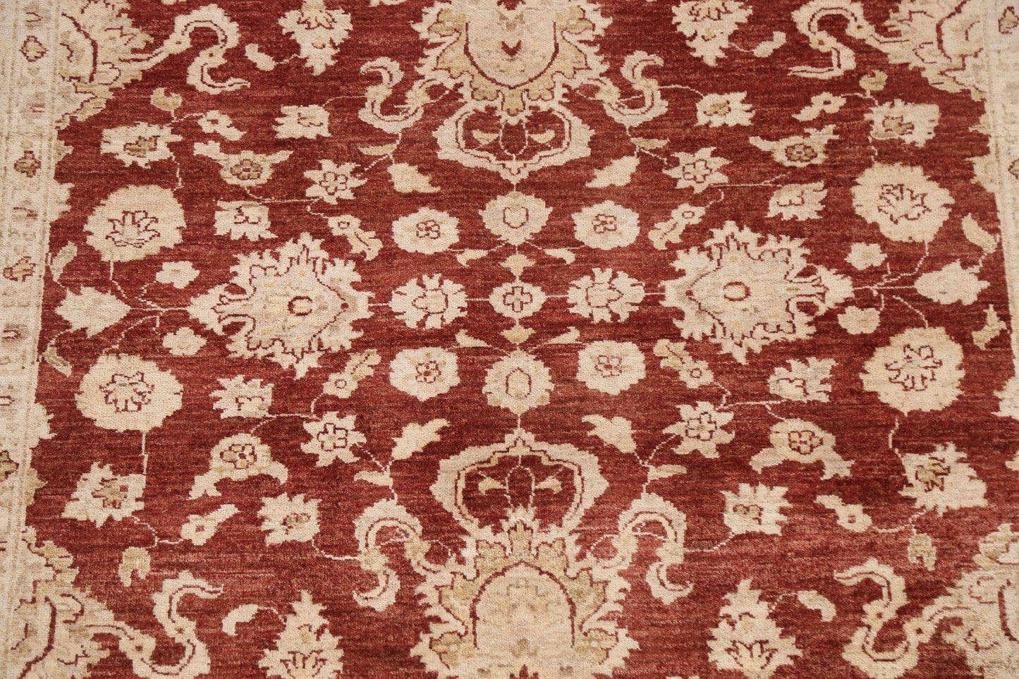 Vegetable Dye Chobi Peshawar Wool Area Rug 6x8