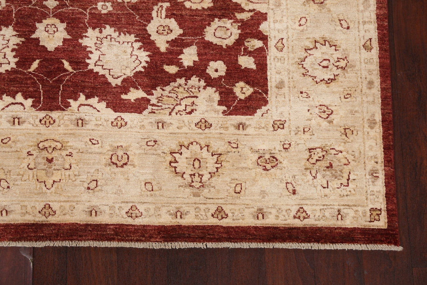 Vegetable Dye Chobi Peshawar Wool Area Rug 6x8