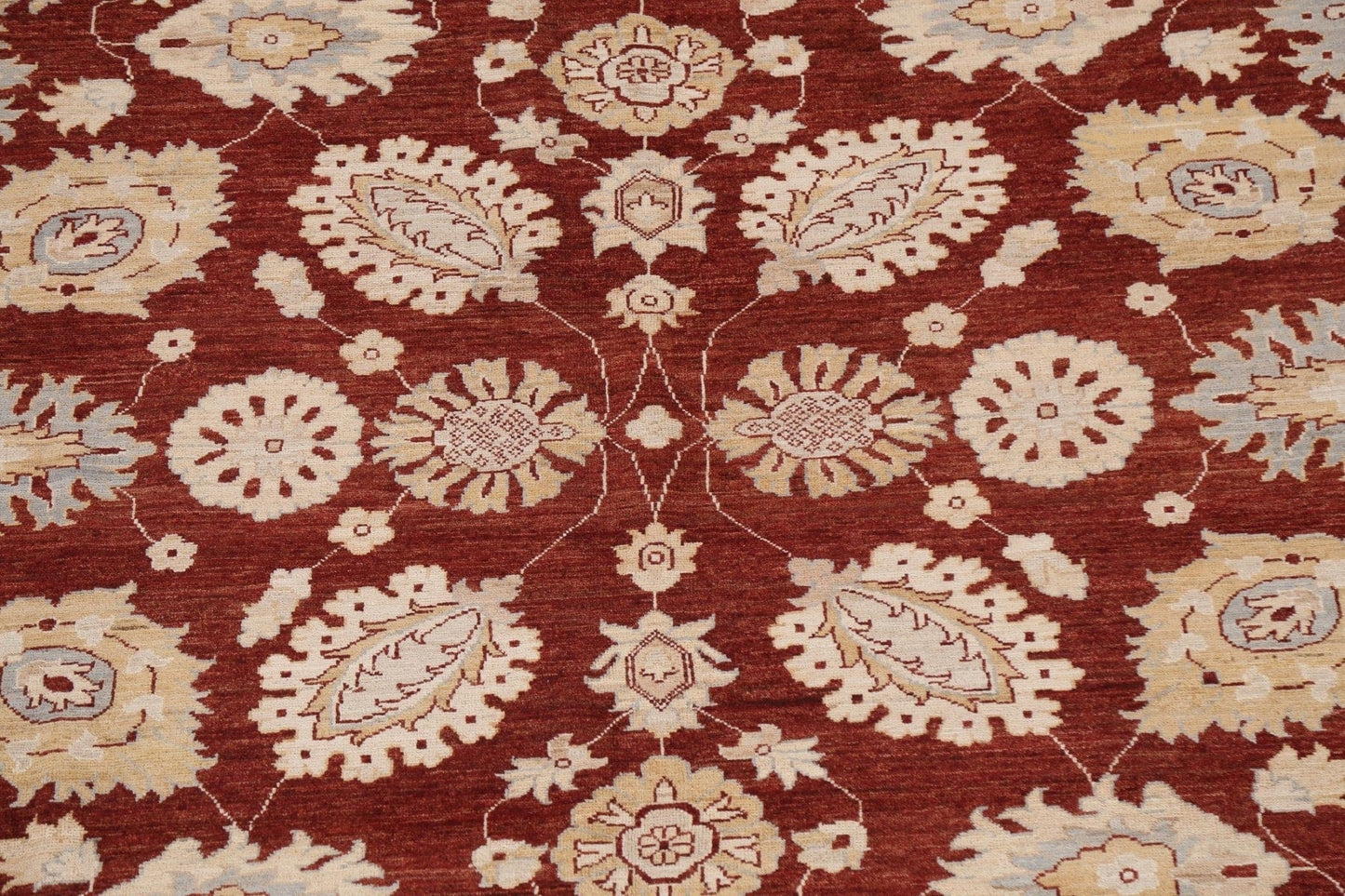 Vegetable Dye Chobi Peshawar Floral Area Rug 8x10