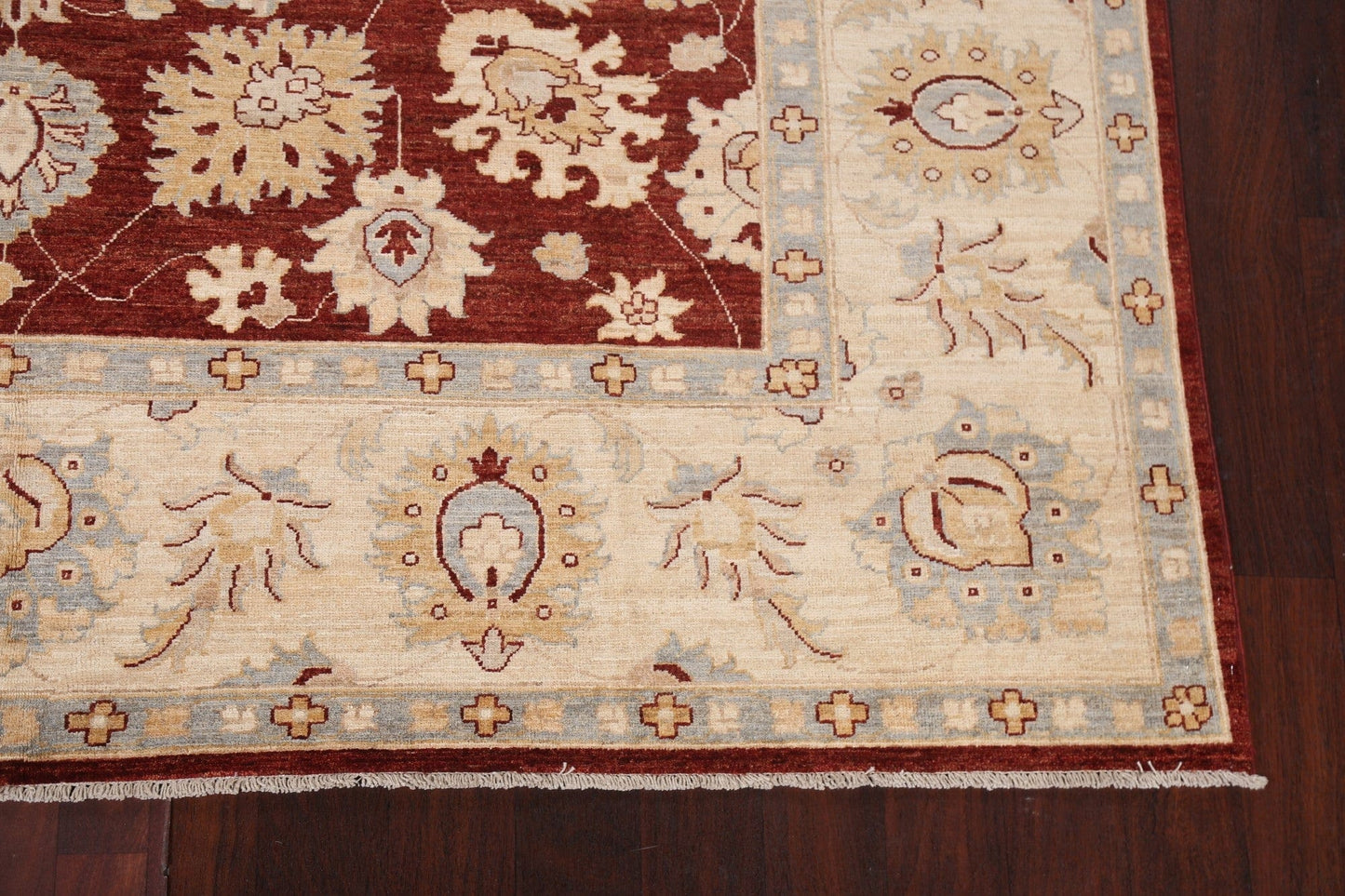 Vegetable Dye Chobi Peshawar Floral Area Rug 8x10