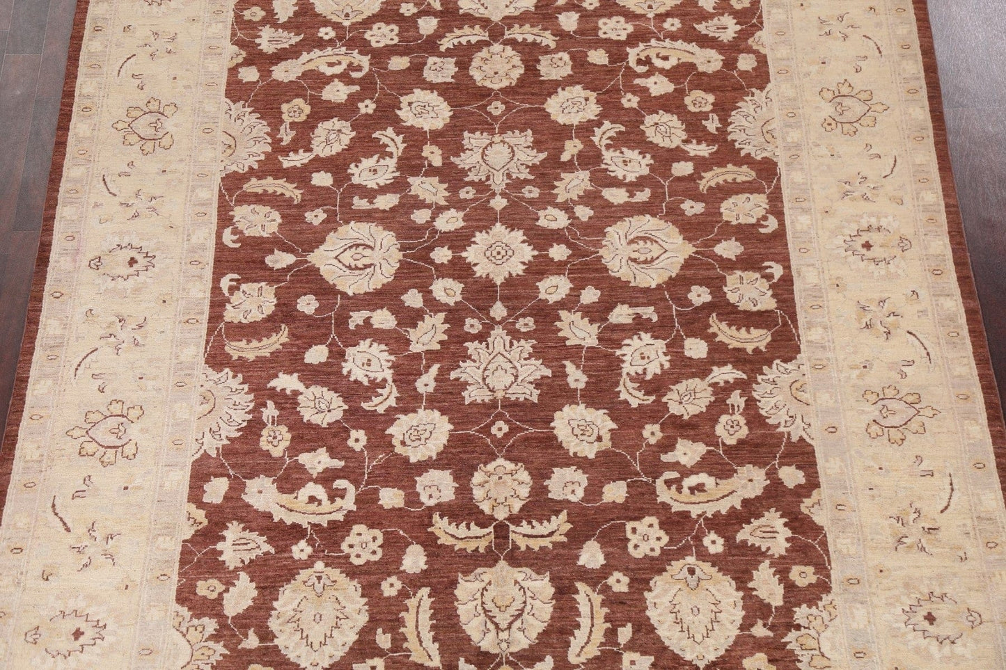 Vegetable Dye Chobi Peshawar Wool Area Rug 6x9