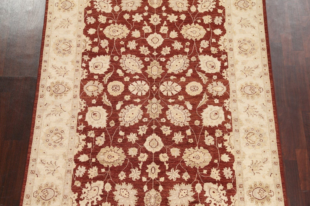 Vegetable Dye Chobi Peshawar Floral Area Rug 6x9