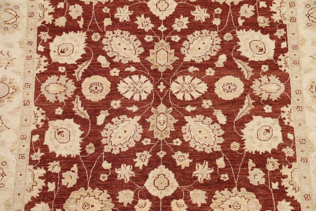 Vegetable Dye Chobi Peshawar Floral Area Rug 6x9