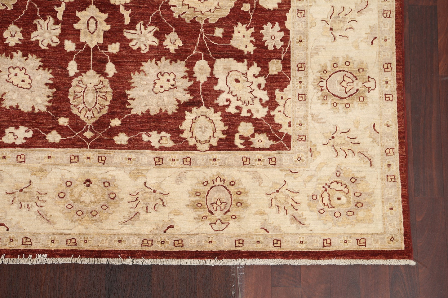 Vegetable Dye Chobi Peshawar Floral Area Rug 6x9