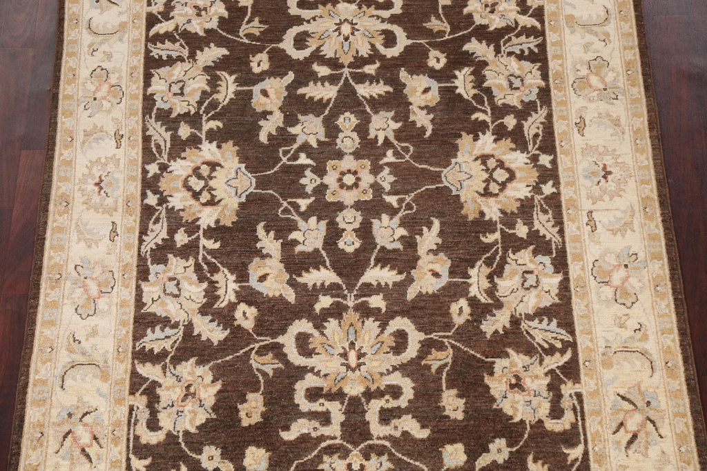 Vegetable Dye Chobi Peshawar Wool Area Rug 5x7