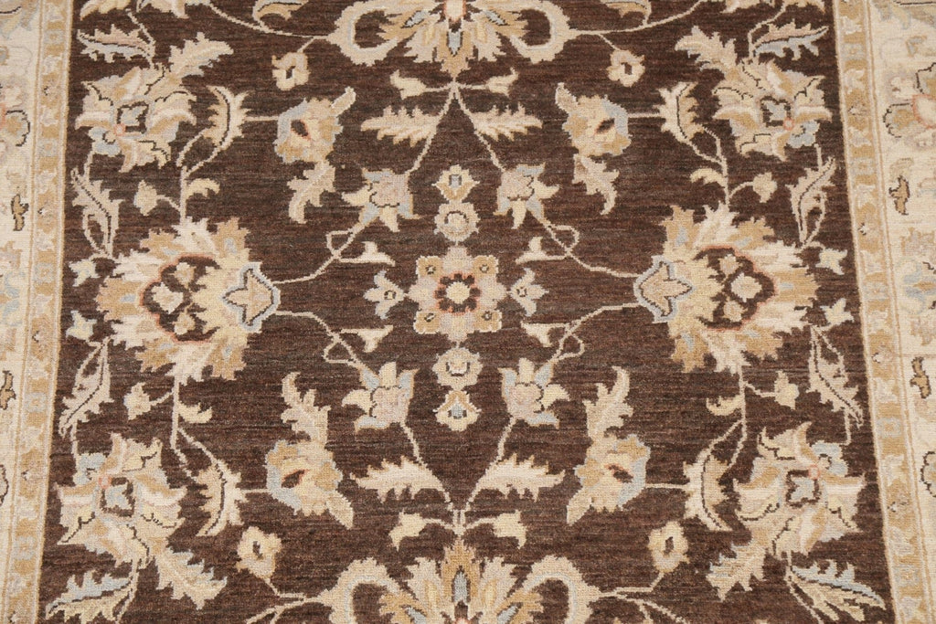 Vegetable Dye Chobi Peshawar Wool Area Rug 5x7