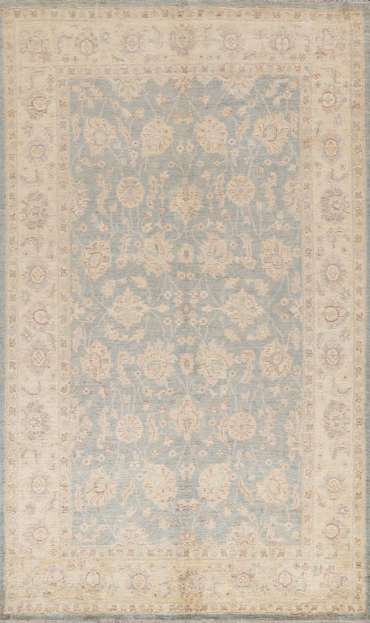 Vegetable Dye Chobi Peshawar Wool Area Rug 6x10