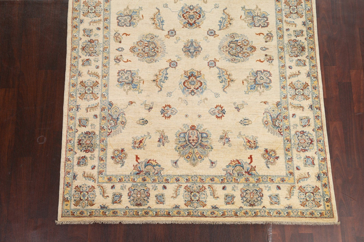 Vegetable Dye Chobi Peshawar Wool Area Rug 6x8