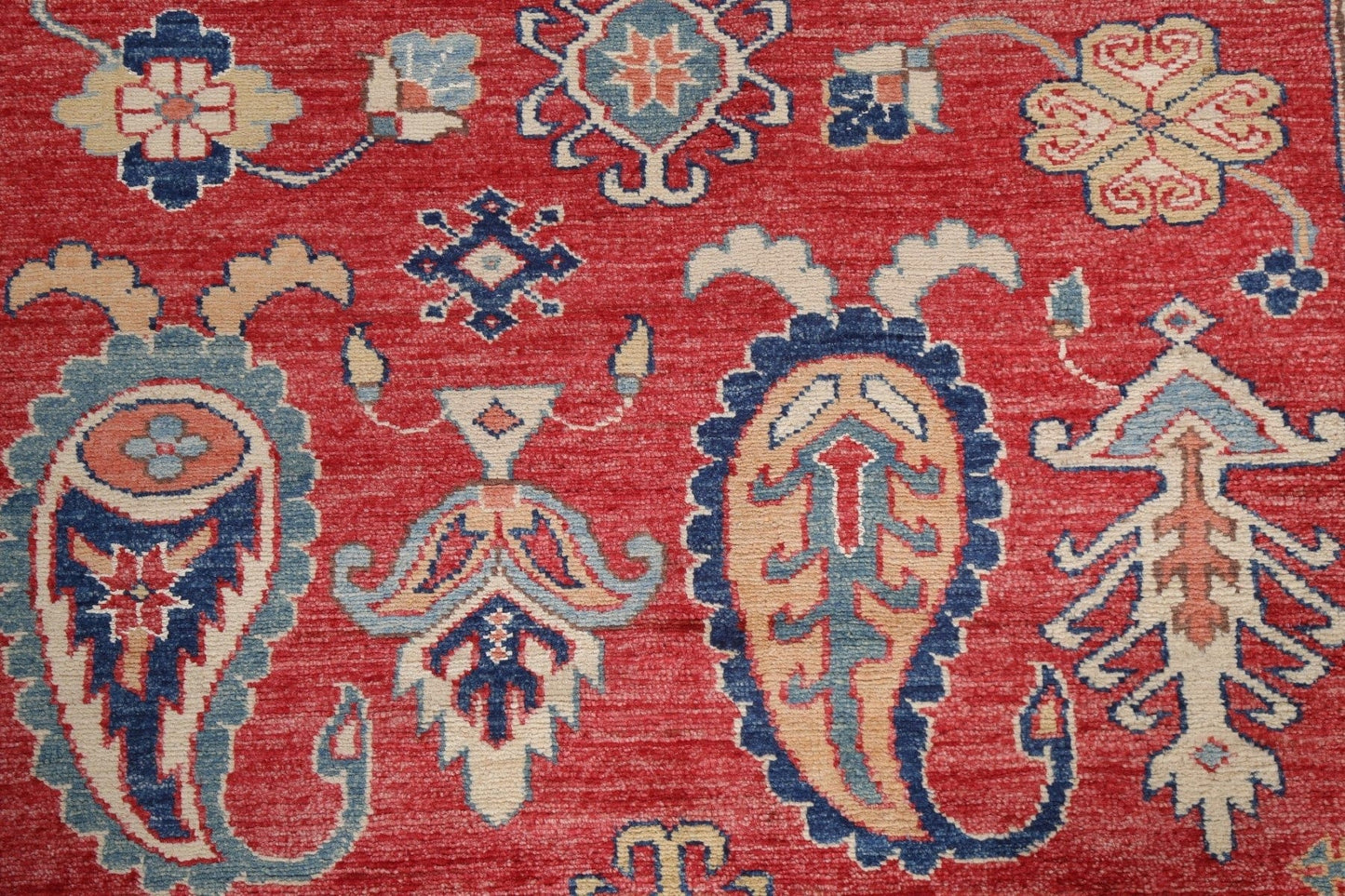 Vegetable Dye Super Kazak Handmade Wool Rug 3x5