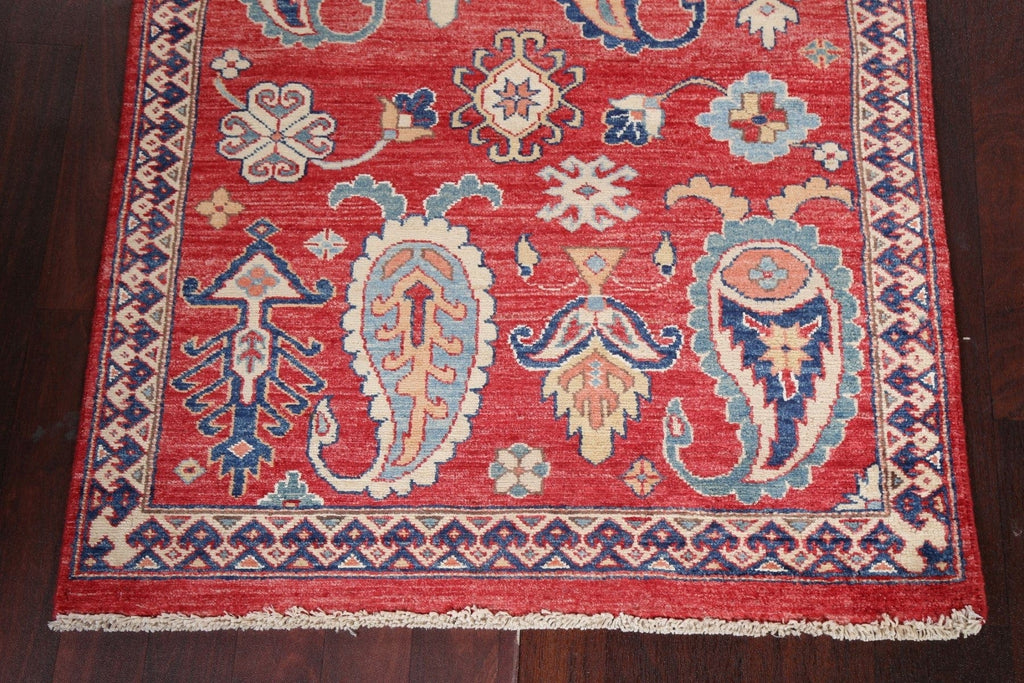 Vegetable Dye Super Kazak Handmade Wool Rug 3x5