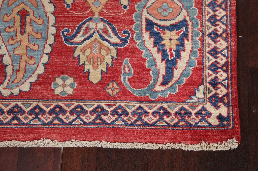 Vegetable Dye Super Kazak Handmade Wool Rug 3x5