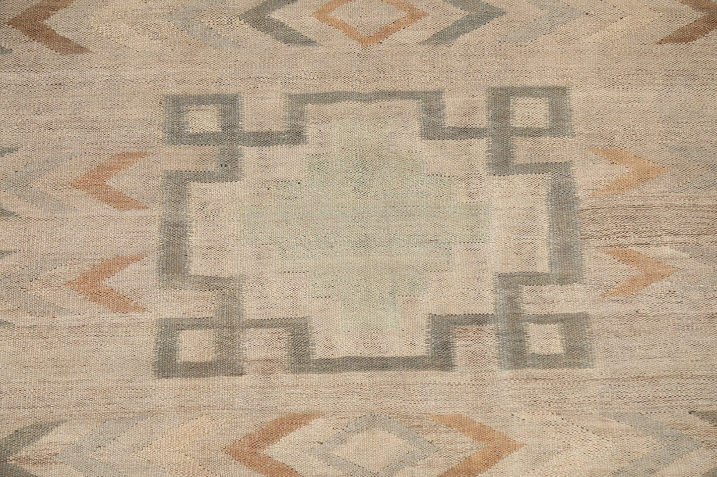 Natural Dye Kilim Flat-Weave Area Rug 5x6