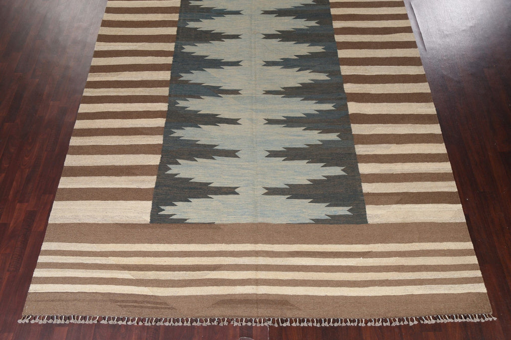 Natural Dye Kilim Flat-Weave Large Rug 10x16