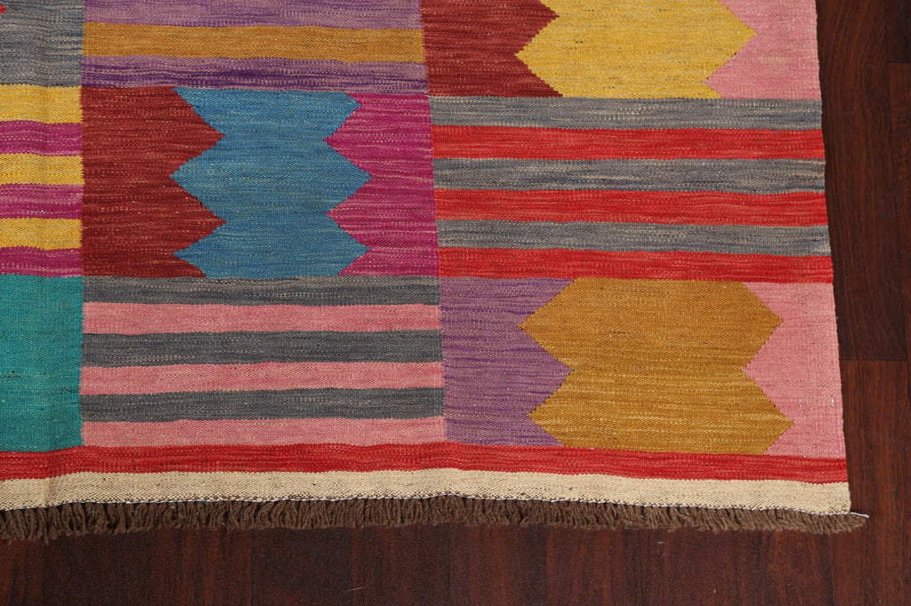 Natural Dye Kilim Oriental Area Rug 7x10