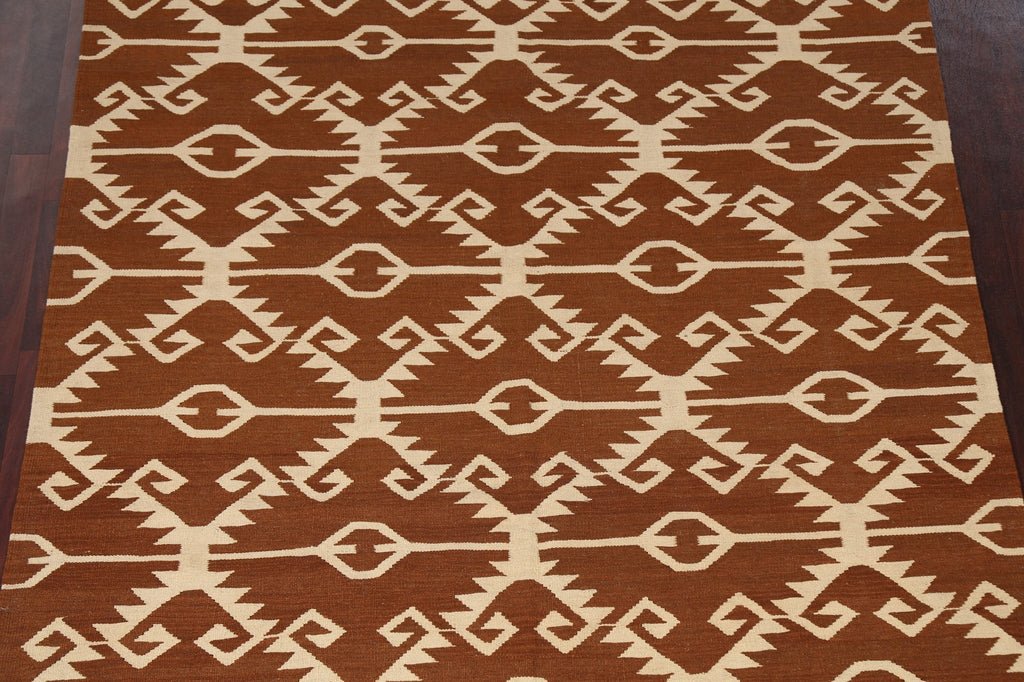 Natural Dye Kilim Oriental Area Rug 6x10