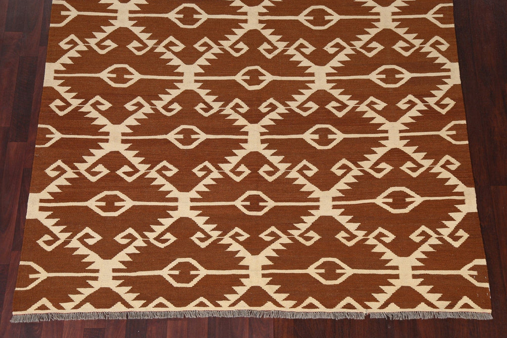 Natural Dye Kilim Oriental Area Rug 6x10