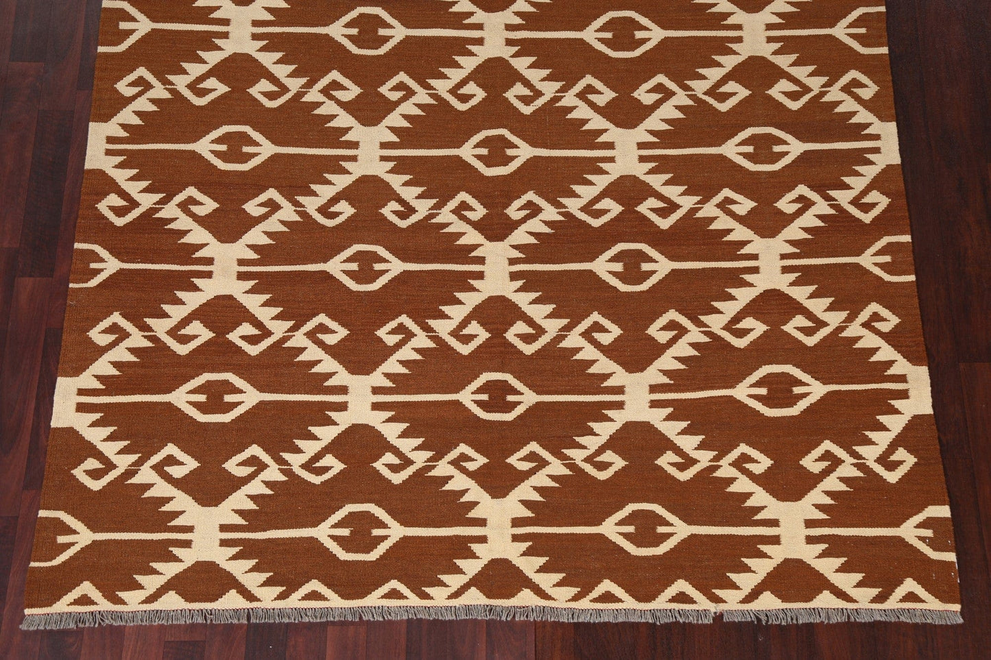 Natural Dye Kilim Oriental Area Rug 6x10