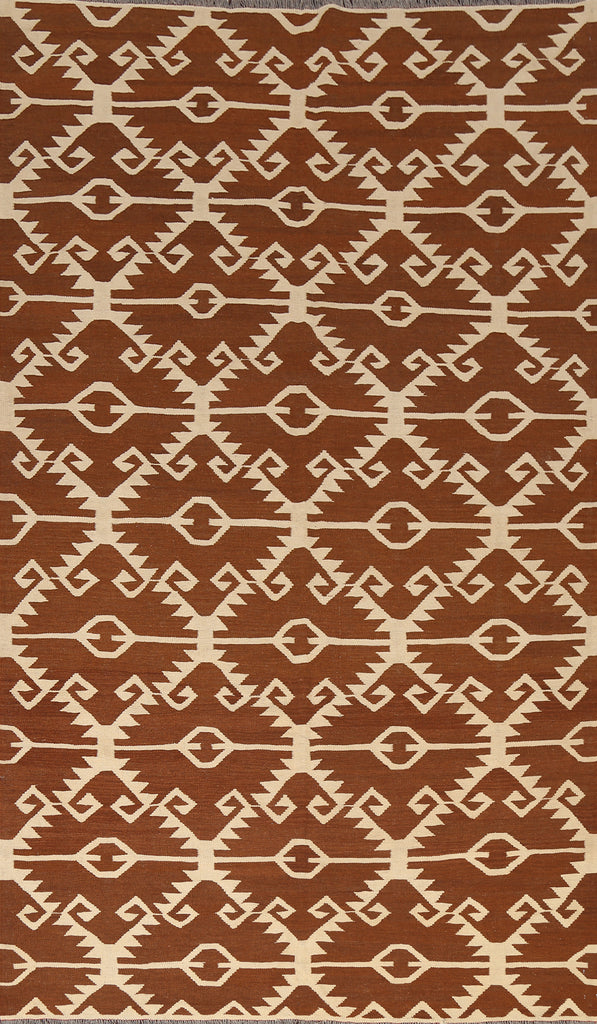 Natural Dye Kilim Oriental Area Rug 6x10