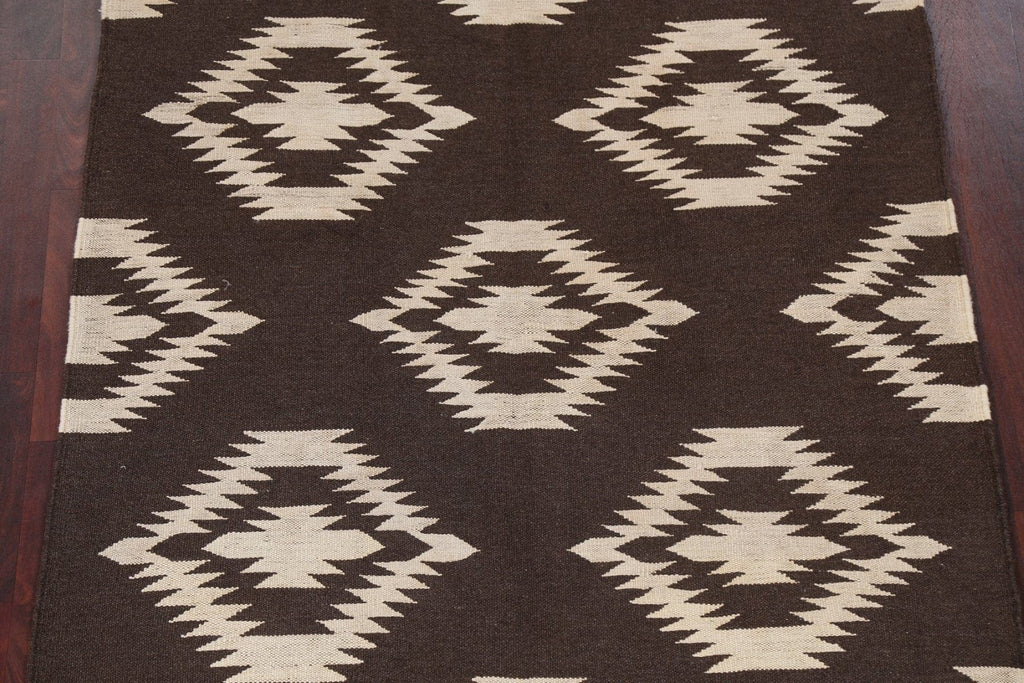 Tribal Kilim Natural Dye Area Rug 5x7