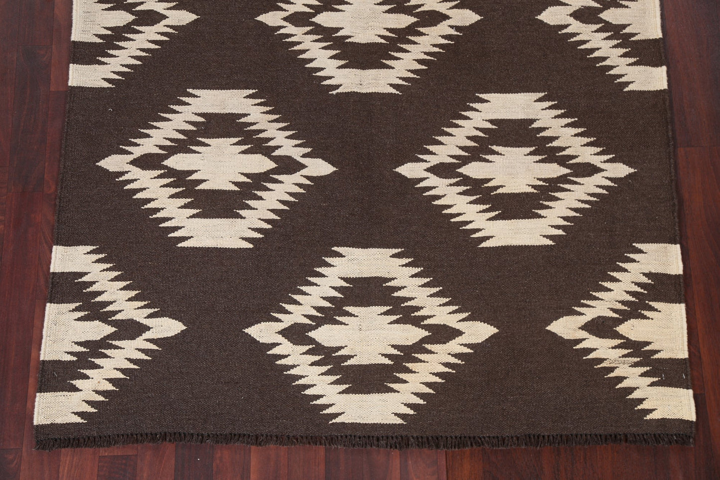 Tribal Kilim Natural Dye Area Rug 5x7