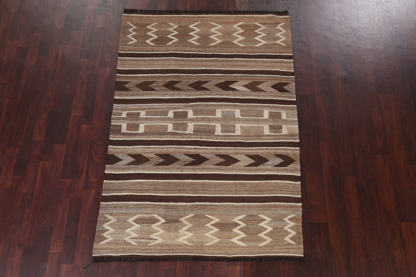 Natural Dye Tribal Kilim Oriental Area Rug 5x7