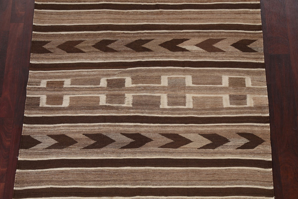 Natural Dye Tribal Kilim Oriental Area Rug 5x7