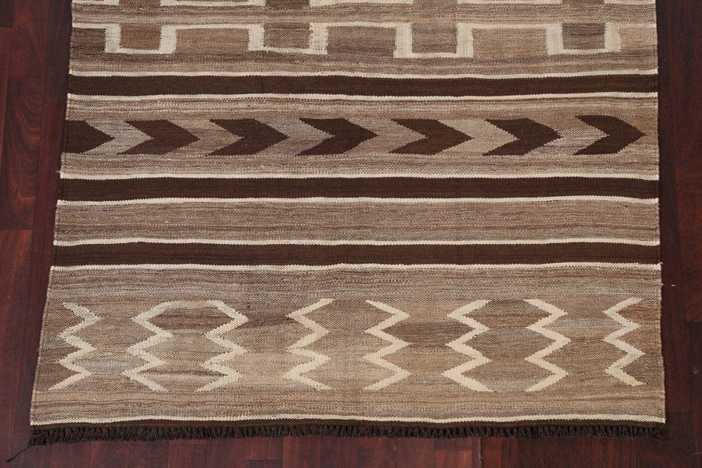 Natural Dye Tribal Kilim Oriental Area Rug 5x7