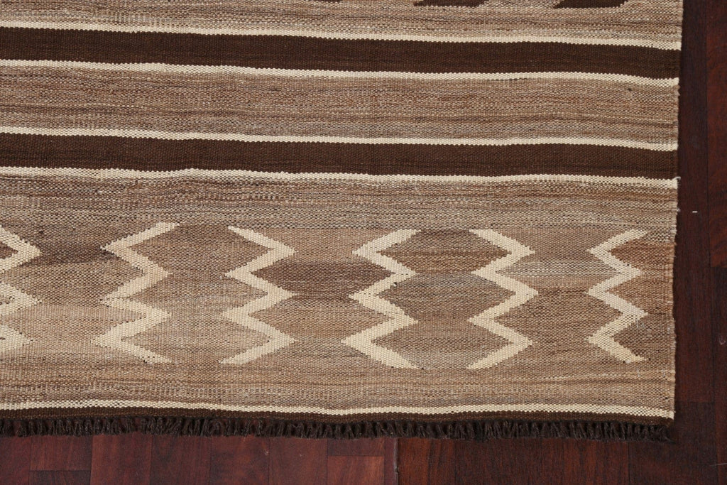 Natural Dye Tribal Kilim Oriental Area Rug 5x7