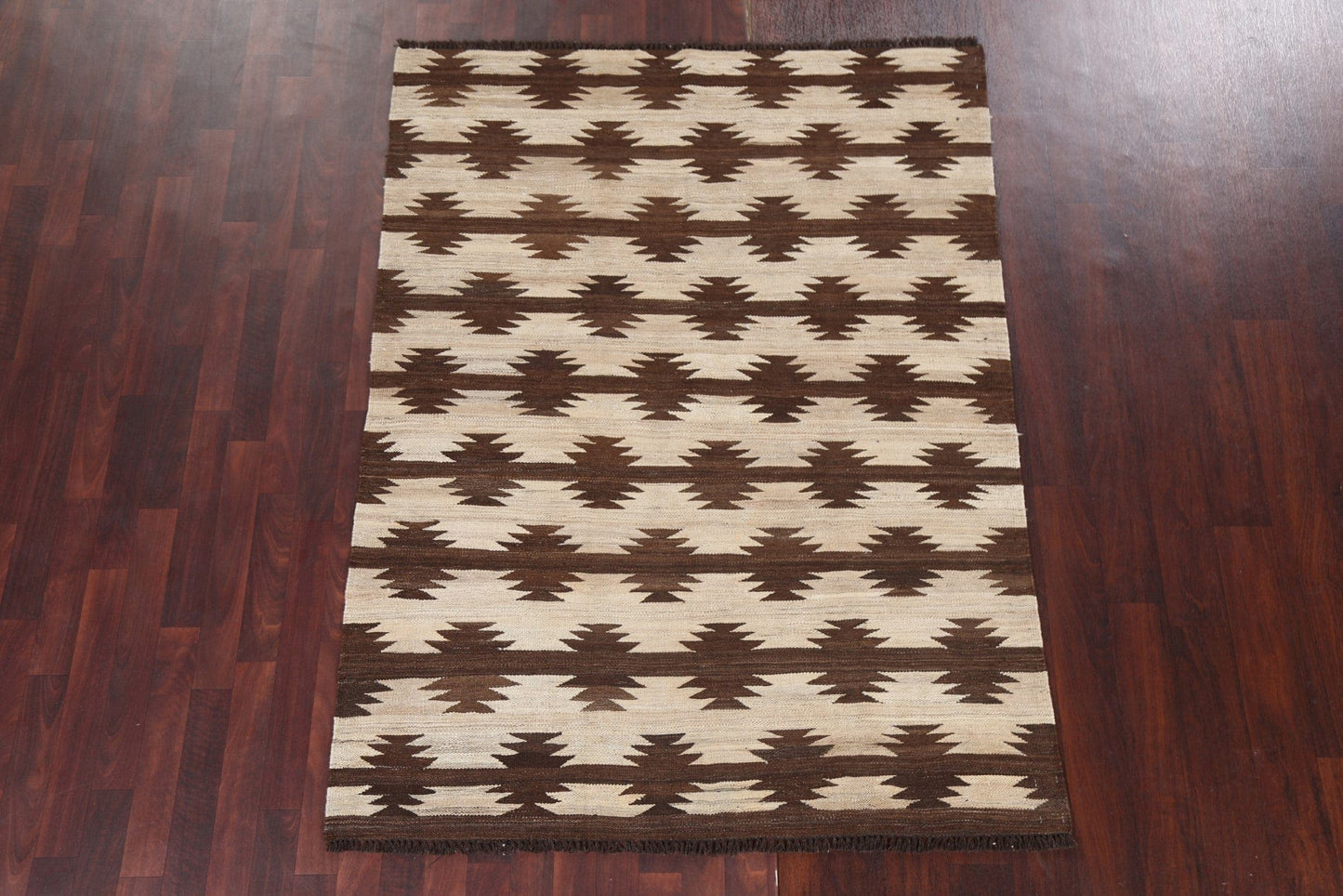 Natural Dye Tribal Kilim Oriental Area Rug 5x6