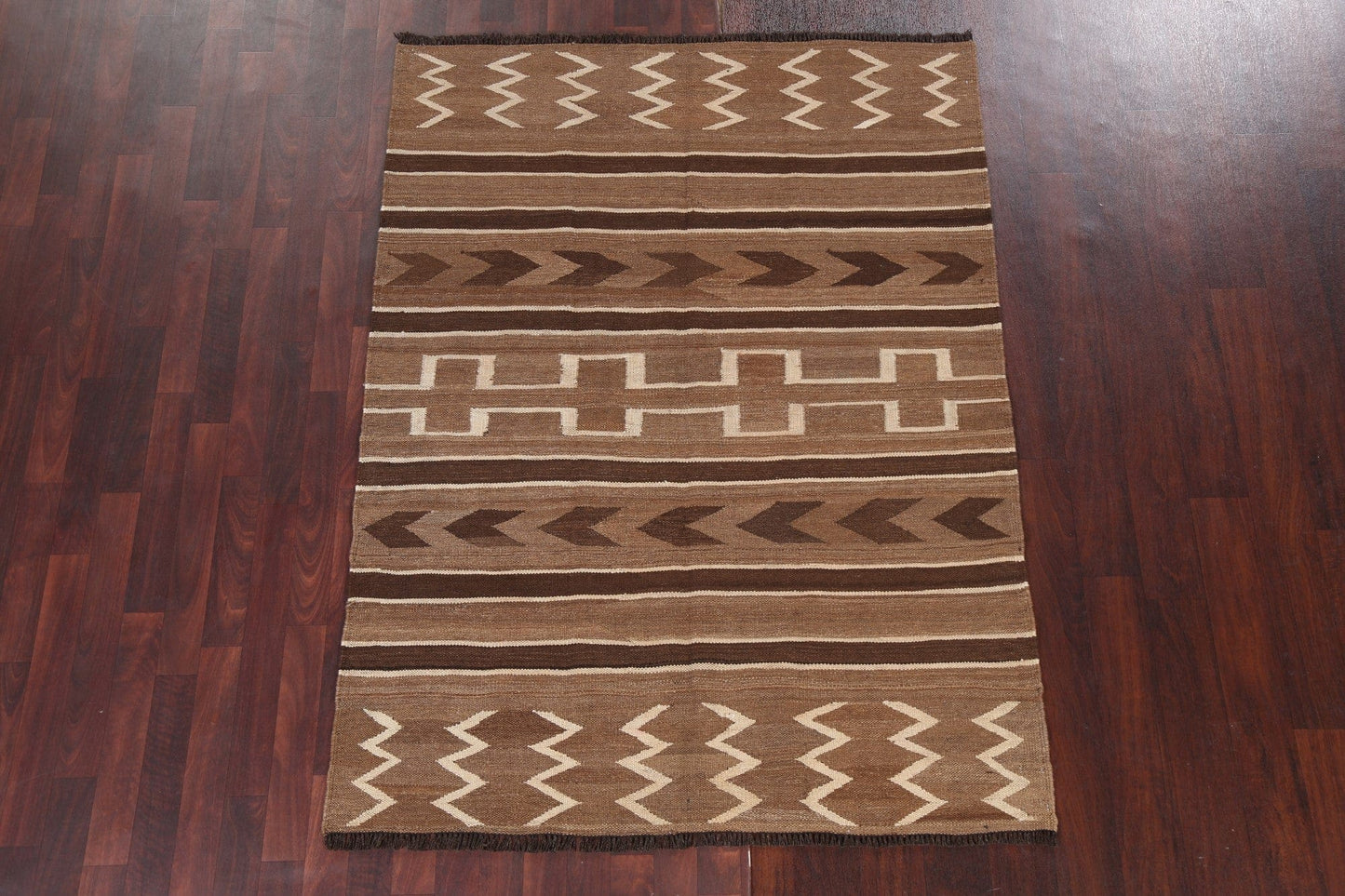 Natural Dye Tribal Kilim Oriental Area Rug 5x6