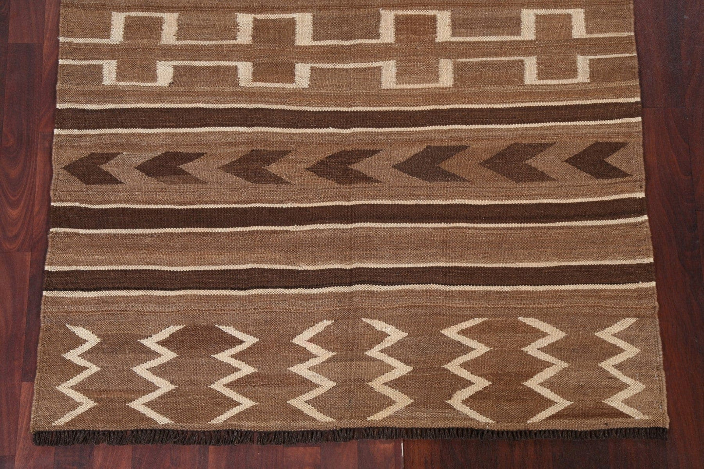 Natural Dye Tribal Kilim Oriental Area Rug 5x6