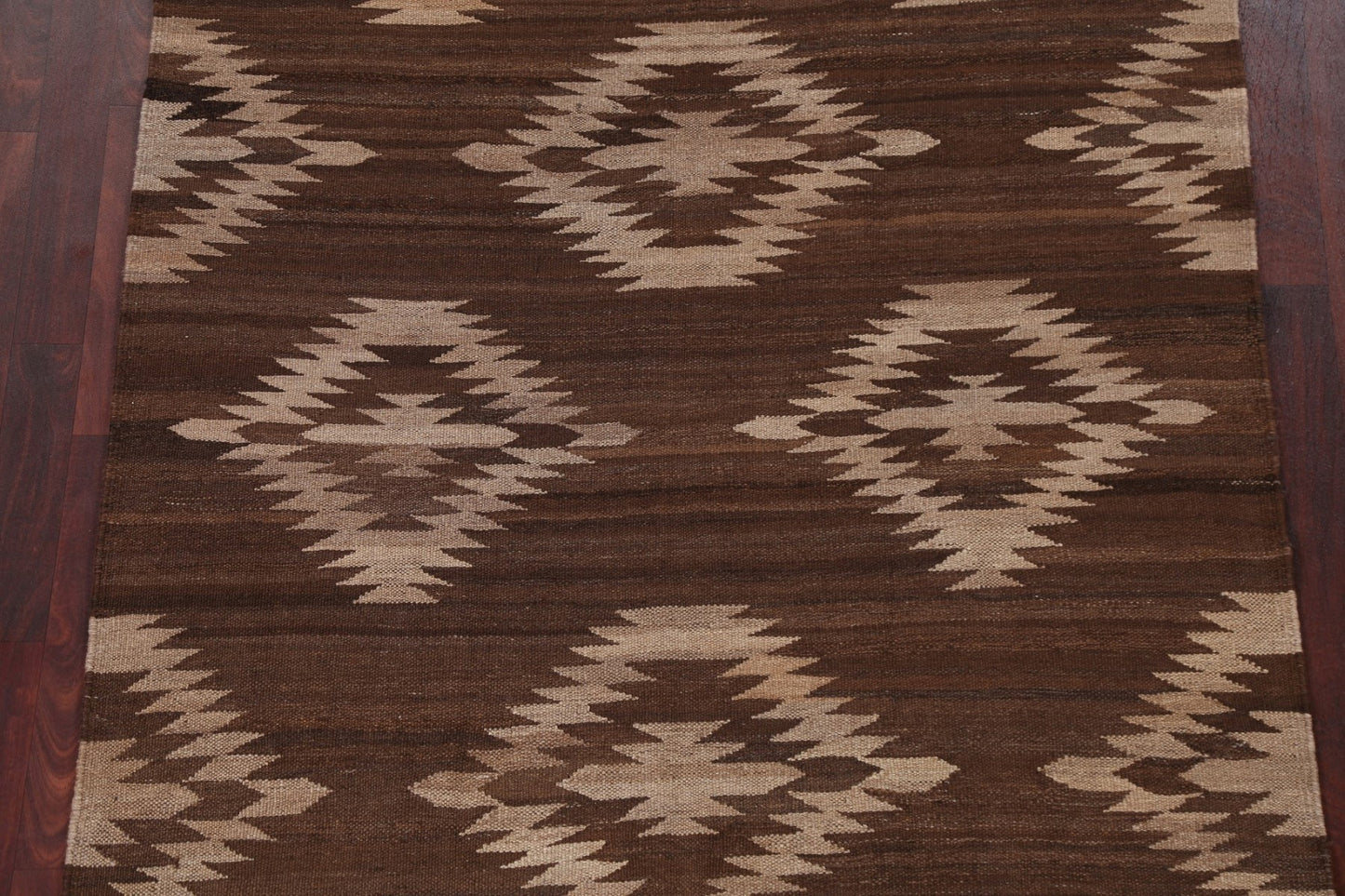 Geometric Kilim Natural Dye Area Rug 5x7