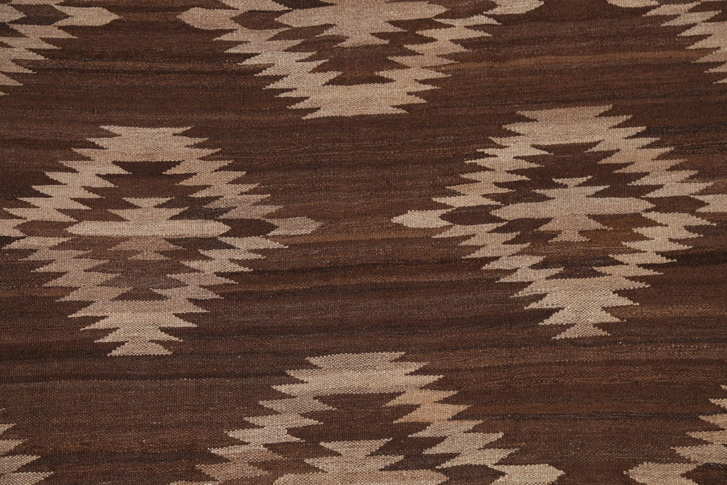 Geometric Kilim Natural Dye Area Rug 5x7