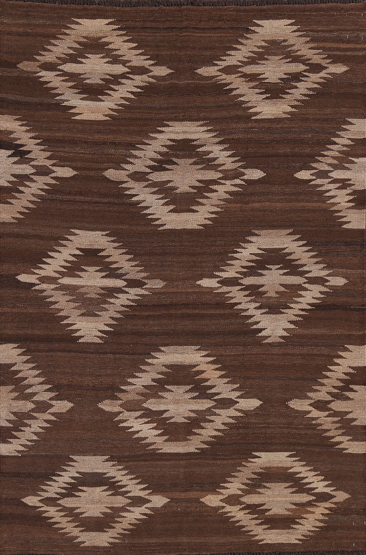 Geometric Kilim Natural Dye Area Rug 5x7