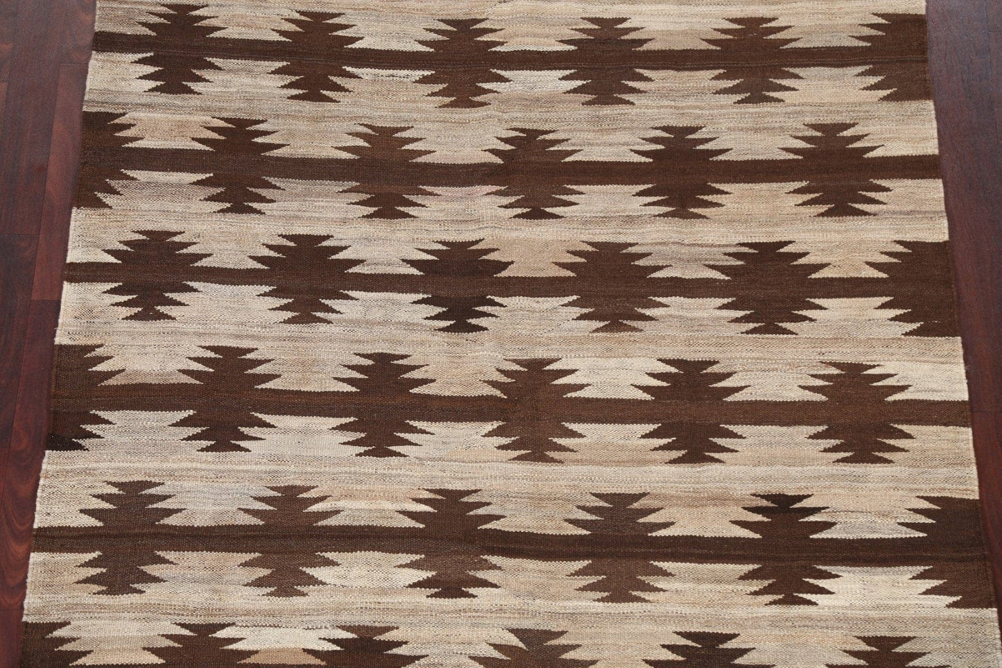 Geometric Kilim Natural Dye Area Rug 5x6